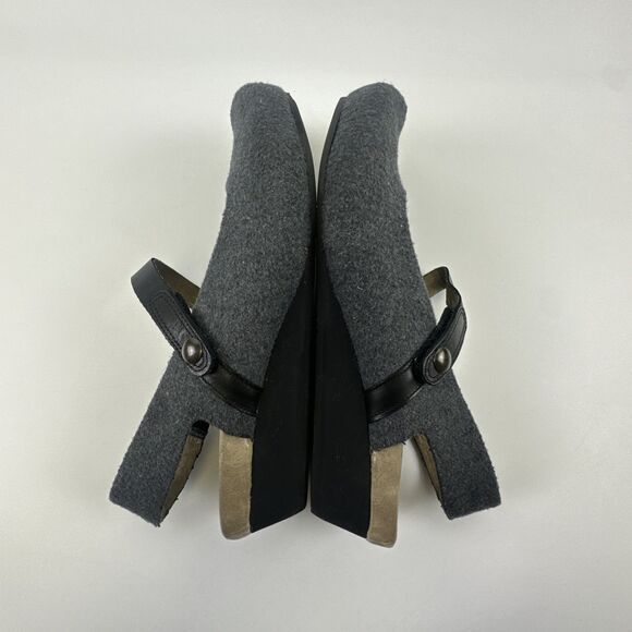 OTBT Springfield Mary Jane Wedge Slingback Gray Close Toe Clog Comfort Women 9.5 - Picture 12 of 14